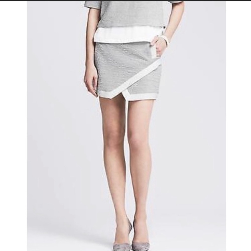 Banana Republic Envelope Tweed Mini Skirt NWT 10